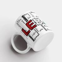 Lebanese coffee gift mug in calligraphy style, suitable for perfect Lebanese gift