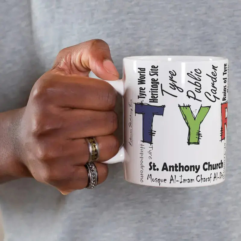 Tyre mug, south Lebanon coffee mug, Lebanese gift